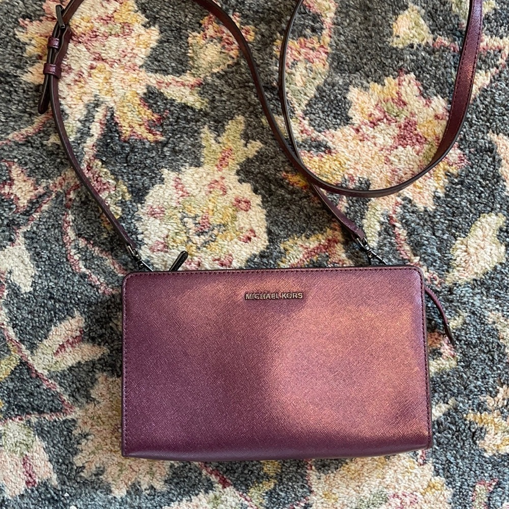 Michael Kors Women's Crossbody Bag in Plum
